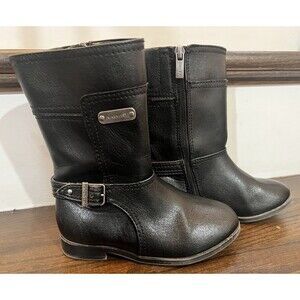 Nine West Toddler Girls Size 10 M  Black  Zip Up Comfort Fashion Boots Lil Maxi